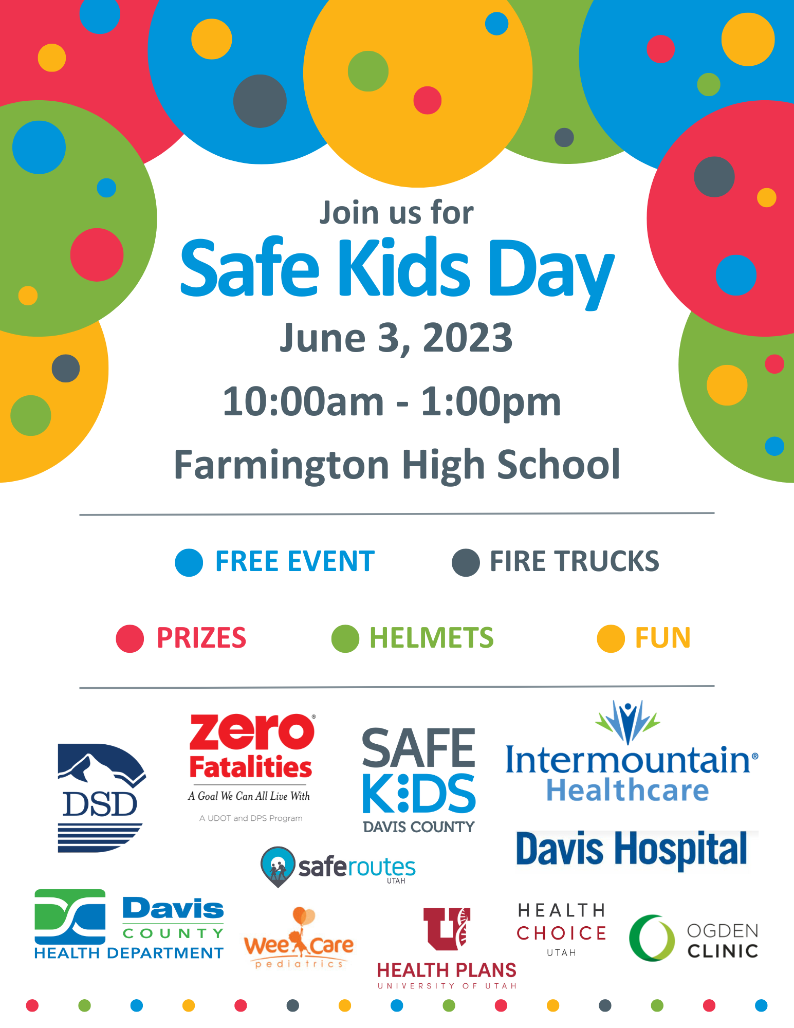 Safe Kids Day on June 3rd, 2023 at Farmington High School